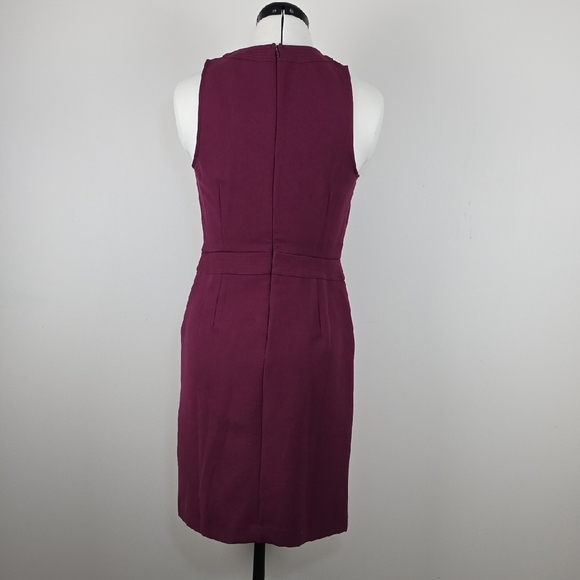 Banana Republic Plum Sleeveless Sheath Dress — Size 2 - Picture 5 of 8